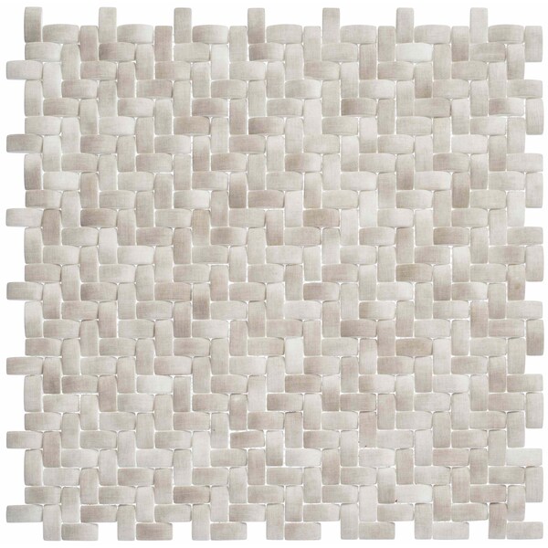 Andova Tiles SAMPLE Comfort 037 x 087 Glass Herringbone Chevron Mosaic Wall Tile SAM-ANDCOM322 - main